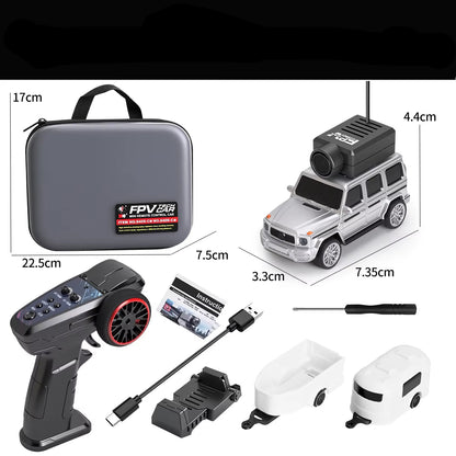 6405 1/64 Full Size Mini RC Car with FPV HD Camera 2.4G with Gyroscope Remote Control Cars Gifts for Desktop Toys