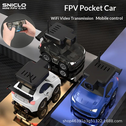SNICLO FPV RC Car Mini Pocket Wireless Wifi First Person View Phone Controlled Racing Toy Car for Boys Birthday and Holiday Gift